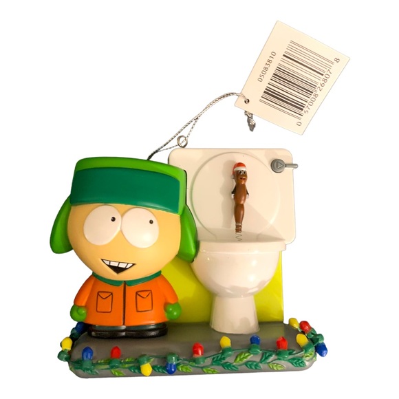 NWT 2010 South Park Stan Toilet Christmas Tree Ornament Sound Clips From TV Show - Picture 2 of 9